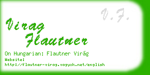 virag flautner business card