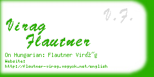 virag flautner business card